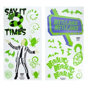 Αυτοκόλλητα τοίχου Paladone Beetlejuice Design PP13439BJ – διακοσμητικό σετ αυτοκόλλητων τοίχου