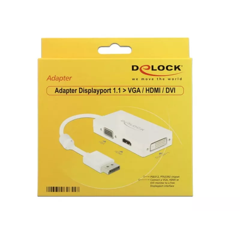 Καλώδιο DeLOCK 0,16m DisplayPort VGA HDMI DVI-D