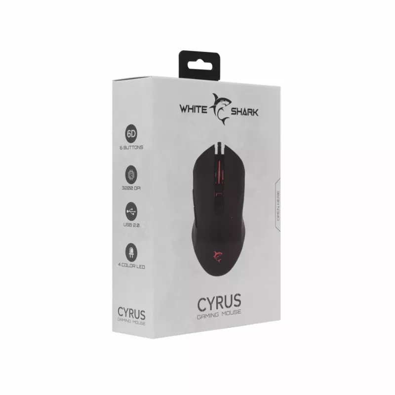 White Shark Cyrus Gaming Ποντίκι 6B LED 320
