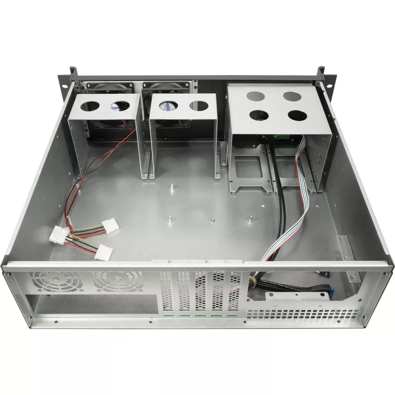 Rack διακομιστή Inter-Tech 3U-K-340L μαύρο ATX ανεμιστήρας 60mm