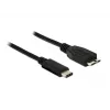 Καλώδιο USB DeLOCK 1m USB 3.1 USB 3.2 Gen 2 USB C Micro-USB B μαύρο