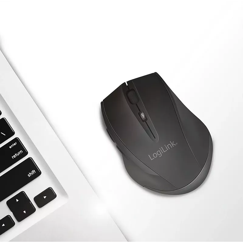 Logilink ασύρματο ποντίκι BT5.0, εργονομικό, μαύρο