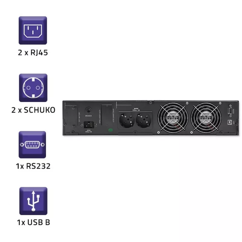 UPS QOLTEC 53946 Line-Interactive 2 kVA