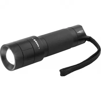Ansmann M250F - φακός χειρός - μαύρο - πλήκτρα - περιστροφικός διακόπτης - 1 m - IP54 - 1 λυχνία