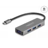 DeLOCK 63173 Hub USB Type-C 5000 Mbit/s Μαύρο
