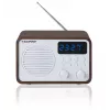Φορητό ραδιόφωνο με Bluetooth και USB BLAUPUNKT PP7BT, χρώμα: καφέ ξύλο/λευκό