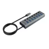 USB Hub Akasa AK-HB-21BKCM αλουμινίου USB 3.2 Gen 1 5000 Mbit/s