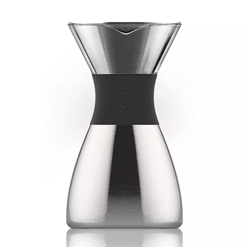 Συσκευή cold brew καφέ Asobu PourOver μαύρη, ασημί