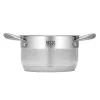 Στρογγυλή κατσαρόλα ανοξείδωτου χάλυβα Resto Kitchenware Libra 1,9 L
