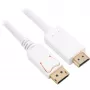 Καλώδιο προσαρμογέα Sharkoon Displayport 1.2 > HDMI 4K Λευκό 3 μέτρα