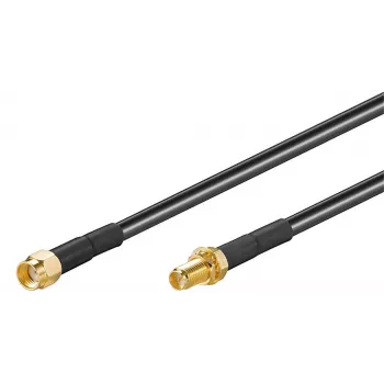 Ομοαξονικό καλώδιο Microconnect 51675 RP-SMA RP-SMA 1 m Μαύρο