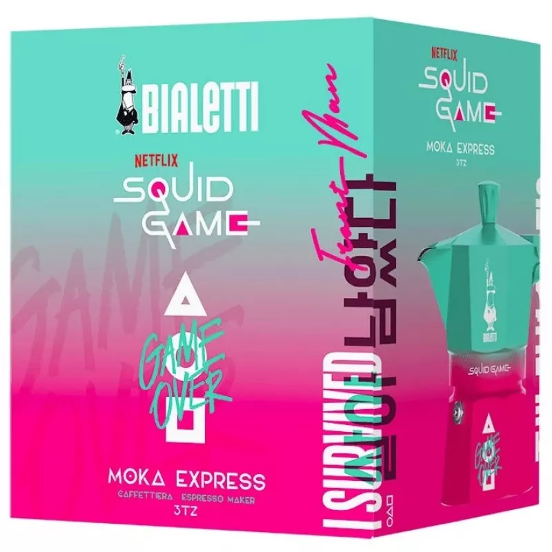 Bialetti Moka Express Squid Game συλλογή καψουλών - μπλε ροζ