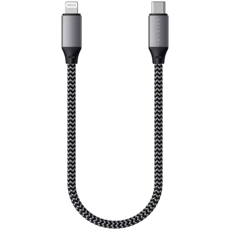 Καλώδιο USB Satechi ST-TCL10M 0,25 m USB-C USB-C/Lightning μαύρο γκρι