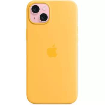 Θήκη σιλικόνης Cover Apple iPhone 15 Plus MagSafe Πορτοκαλί