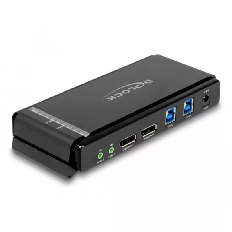 KVM Switch DeLOCK DisplayPort 1.4 8K 60Hz USB ήχος