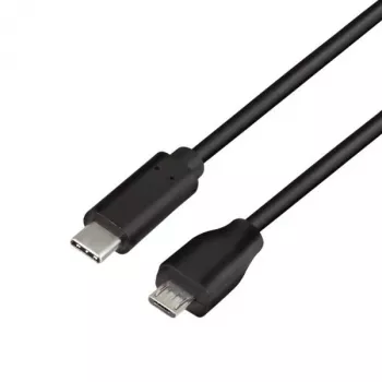 Logilink - Καλώδιο USB - USB 2.0 Type-C (M) σε Micro-USB 2.0 (M) - USB 2.0 - 15 V - 3 A - 1 m - μαύρο (CU0197)
