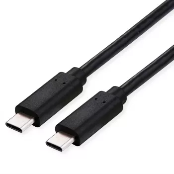 ROLINE Καλώδιο USB4 Gen3x2, CC, ST/ST, 40Gbit/s, 240W, μαύρο, 0,5 m (11.02.9100)