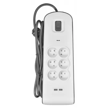Προστασία υπέρτασης Belkin BSV604ca2m λευκό 6 πρίζες AC 2 m