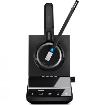 EPOS IMPACT SDW 5066T - σύστημα headset - On-Ear - DECT - ασύρματο, ενσύρματο - μαύρο - πιστοποιημένο για Microsoft Teams, βελτιστοποιημένο για UC (1001039)