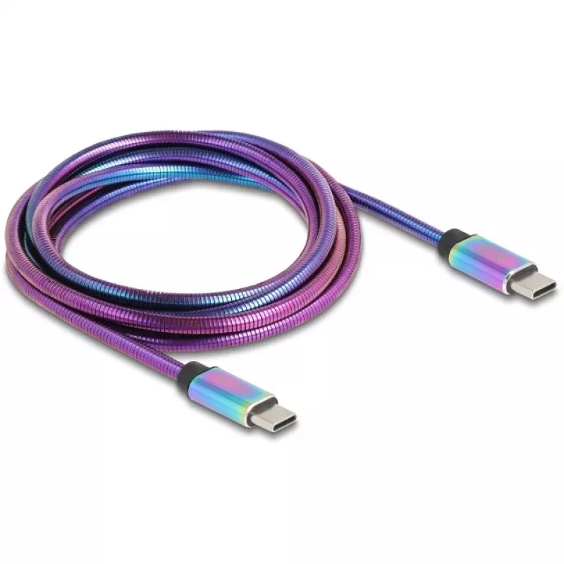 Καλώδιο USB DeLOCK USB 2.0 2m USB C πολύχρωμο 81116