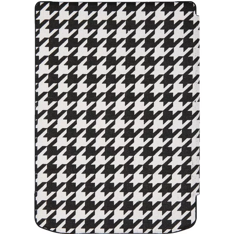 Θήκη folio για e-book reader 6 ιντσών PocketBook Shell — μαύρη/λευκή, 112 × 160 × 12,5 mm