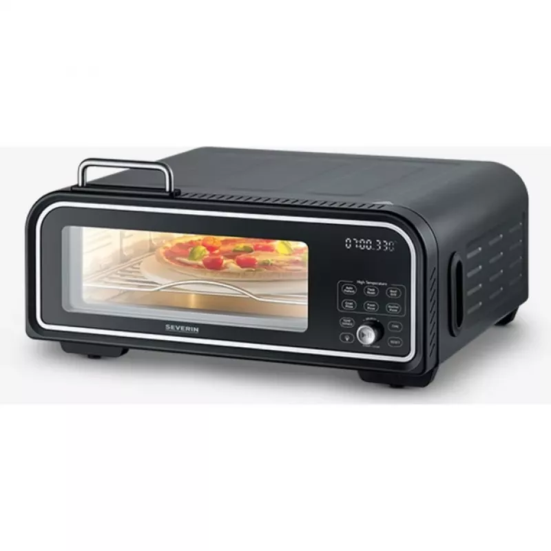 Φούρνος πίτσας Severin PG 8575 2000 W Μαύρο 1 πίτσα ψηφιακός χρονοδιακόπτης