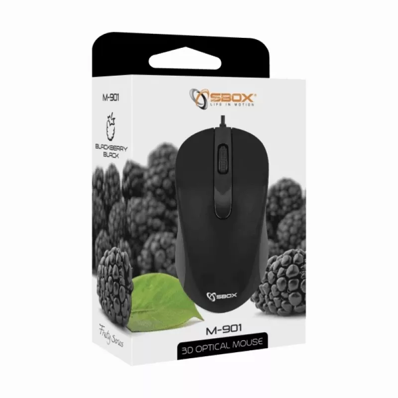Sbox M-901 Οπτικό ποντίκι μαύρο