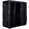 Κουτί INTER-TECH B-42 Black Midi Tower, ATX, 2xUSB2.0, Blue LED strip, προαιρετικό τροφοδοτικό