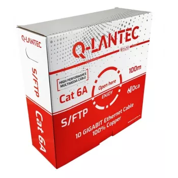 Καλώδιο δικτύου Q-LANTEC S/FTP Cat.6A, Twisted Pair, LSOH