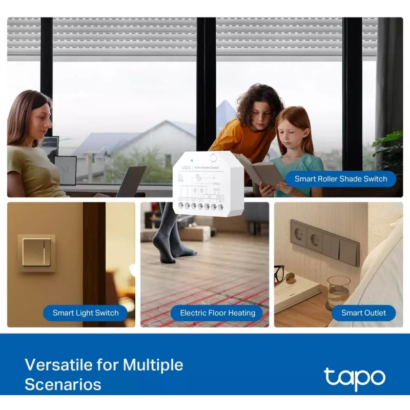 TP-Link Smart Switch Μονάδα, Ρελέ, 7 κανάλια, 2400 MHz, Λευκό, AC, 150 W