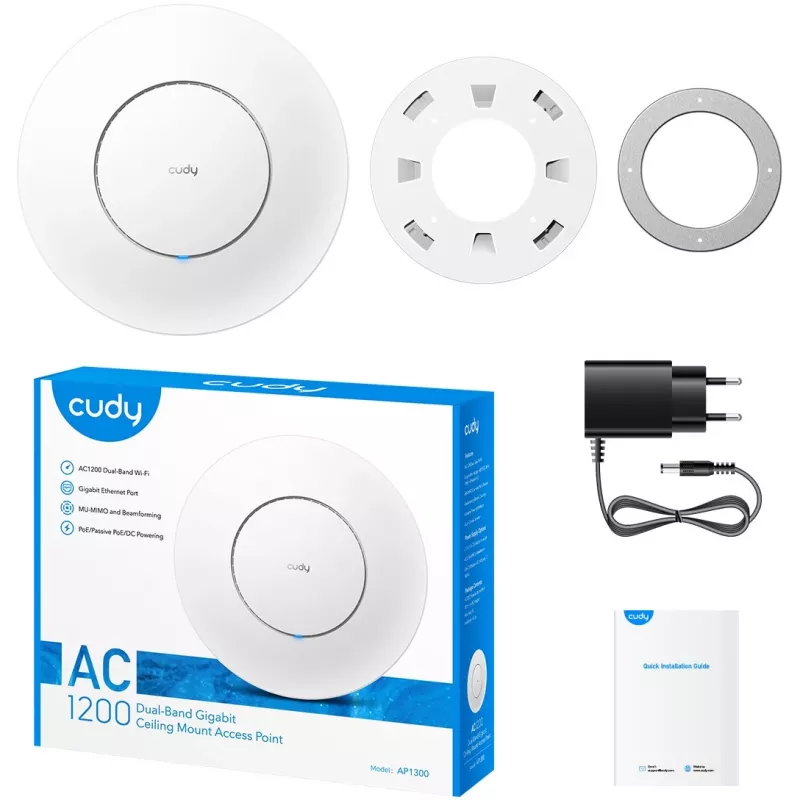 Cudy AC1300 λευκό Power over Ethernet (PoE)