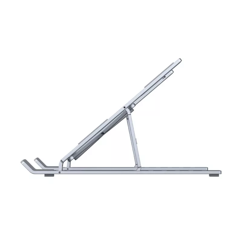 Unitek OT155SL πτυσσόμενη βάση laptop, αλουμίνιο, ασημί
