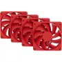 Ανεμιστήρας ψύξης υπολογιστή HYTE FA12-RR-4 120 mm, 1500 U/min, 72 m³/h, 1,6 mmH2O, ρουλεμάν ρευστοδυναμικό, κόκκινο, συσκευασία 4 τεμ.