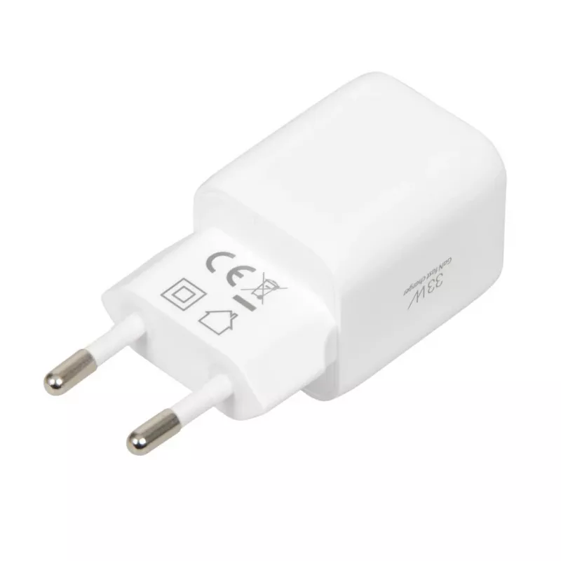 Φορτιστής USB IBOX ILUC42W 42W (max. 33W), 1×USB-C PD3.0, 1×USB-A QC3.0, 100–240V, λευκός