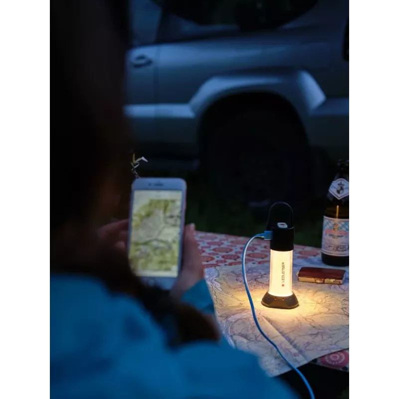 Ledlenser ML6 θερμό φως μαύρο, λευκός γενικός φακός LED