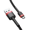 Καλώδιο Micro-USB Baseus Cafule 1,5A 2m (κόκκινο & μαύρο)