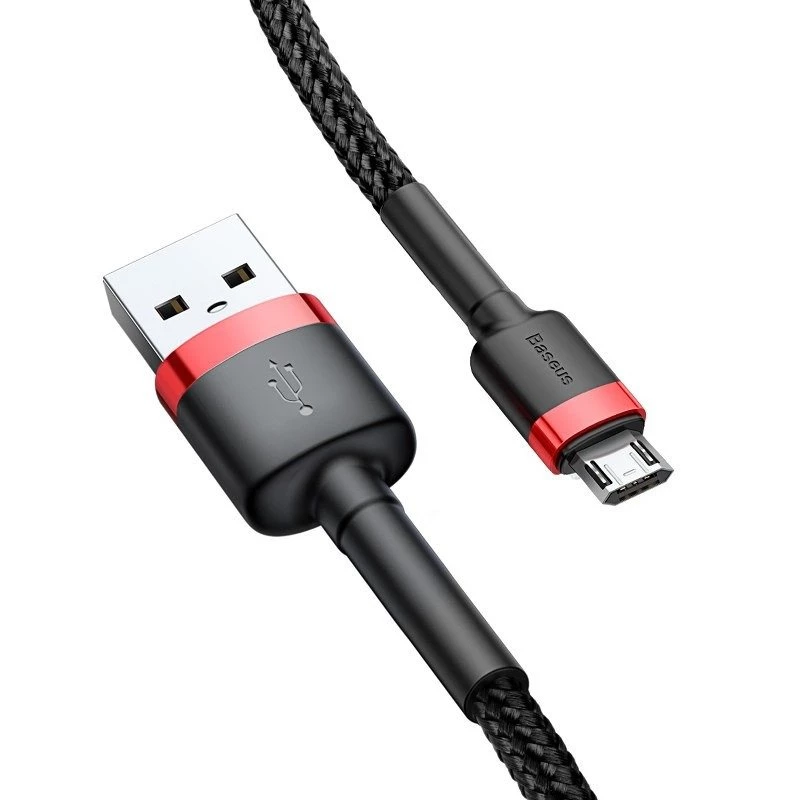 Καλώδιο Micro-USB Baseus Cafule 1,5A 2m (κόκκινο & μαύρο)