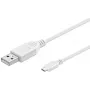 Microconnect USBABMICRO5W Καλώδιο USB USB 2.0 5 m USB A Micro-USB B λευκό