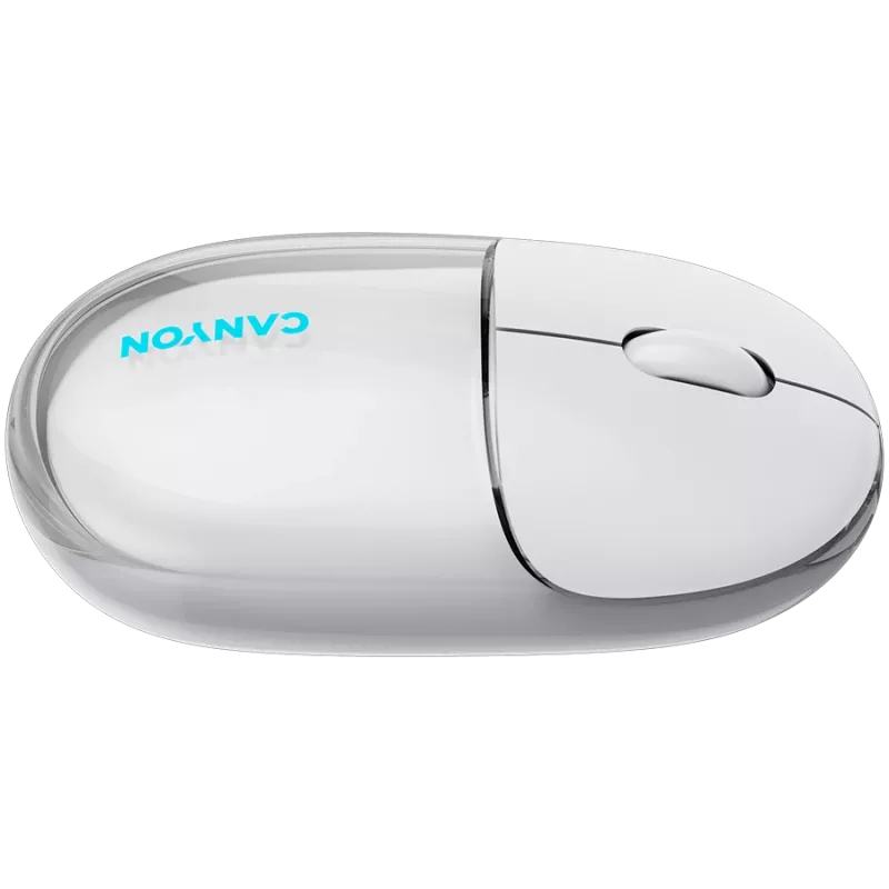 CANYON Ποντίκι OnClick 24 BT/ Wireless Διαφανές/Λευκό