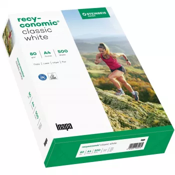 Recyconomic Classic λευκό A4, χαρτί DIN A4 (500 φύλλα), 80 g/m²