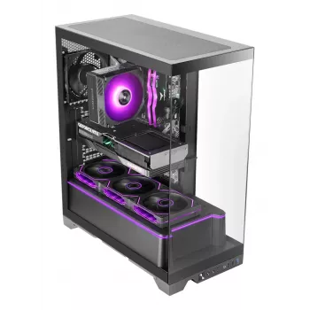Κουτί PC Midi-Tower TACENS Mars Gaming MCPRISMA, μαύρο, tempered glass, υποστηρίζει ATX/Micro-ATX/Mini-ITX, 2x 3,5 ίντσες + 2x 2,5 ίντσες θέσεις