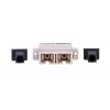 Adapter οπτικών ινών Extralink SC/UPC Multimode Duplex, υποδοχή–υποδοχή, γκρι