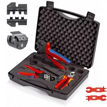 Knipex 97 91 04 V02 Φωτοβολταϊκή βαλίτσα εργαλείων για συνδετήρες MC4