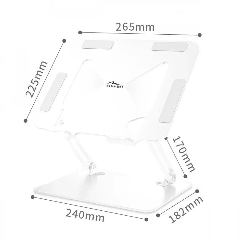 MEDIA-TECH Βάση laptop – Βάση laptop MT2661W (λευκό)