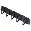 Patch panel ROLINE 19 ιντσών 2HE, κανάλι καλωδίων 85x60mm, χαλύβδινο κουτί, Μαύρο