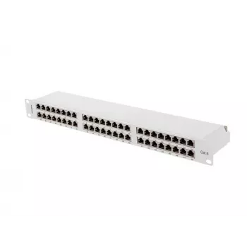 Patch panel LANBERG PPS6-1048-S 48-Port 1U 19 ίντσες Cat6 FTP θωρακισμένο