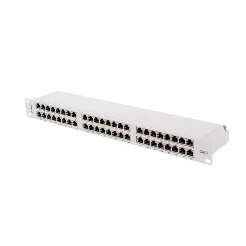Patch panel LANBERG PPS6-1048-S 48-Port 1U 19 ίντσες Cat6 FTP θωρακισμένο