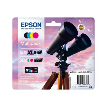 Epson 502 XL Μελανοδοχείο 4 τεμ. Original High (XL) Yield μαύρο, μπλε, Magenta, κίτρινο