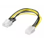 Wentronic Goobay εσωτερικό καλώδιο τροφοδοσίας PC - PCI Express 6-pin θηλυκό > PCI Express 8-pin θηλυκό (93635)