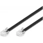 Τηλεφωνικό Καλώδιο MicroConnect MPK106B RJ12 RJ12 6 m Μαύρο